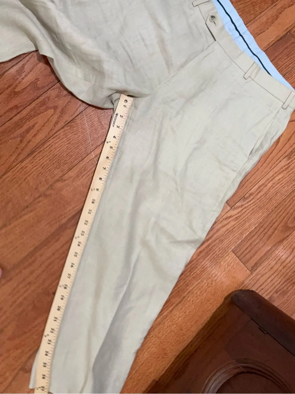 Brooks Brothers 1818 Madison 100% Linen Light Tan Chinos 38/30